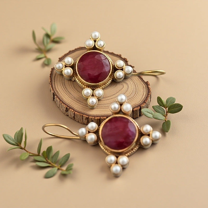 Käsintehty vintage Helmi Korvarengas