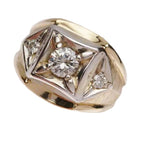 Käsintehty vintage Kulta Sormus